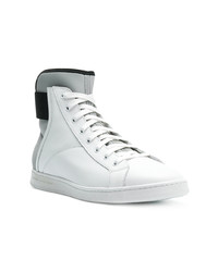 Мужские белые кожаные высокие кеды от Diesel Black Gold