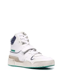 Мужские белые кожаные высокие кеды от Isabel Marant