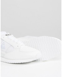 Женские белые кожаные высокие кеды от Le Coq Sportif