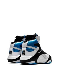 Мужские белые кожаные высокие кеды от Reebok