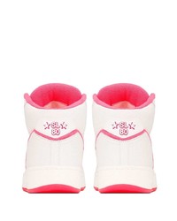 Мужские белые кожаные высокие кеды от Saint Laurent