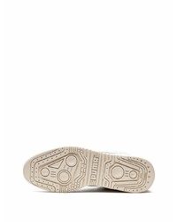 Мужские белые кожаные высокие кеды от Puma