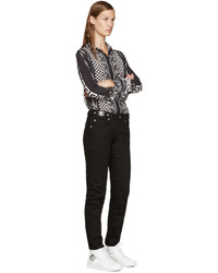 Женские белые кожаные высокие кеды от Versus