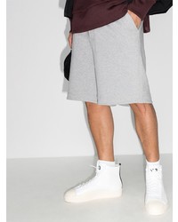 Мужские белые кожаные высокие кеды от Y-3