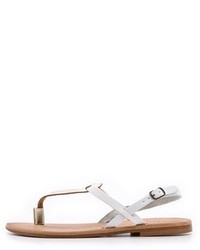 Белые кожаные вьетнамки от Joie a la Plage