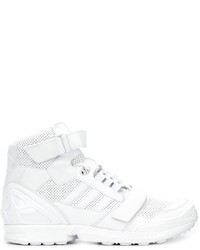 Мужские белые кожаные кеды от adidas