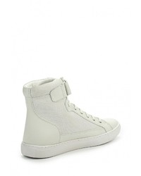 Мужские белые кожаные кеды от Armani Jeans