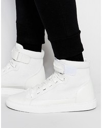 Мужские белые кожаные кеды от Armani Jeans