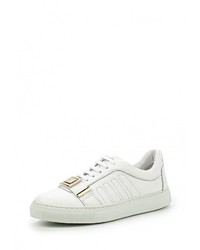 Женские белые кожаные кеды от Baldinini