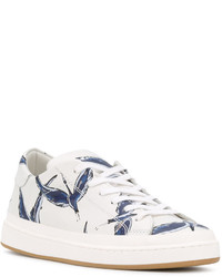 Женские белые кожаные кеды от Philippe Model