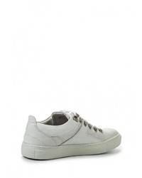 Мужские белые кожаные кеды от Bronx