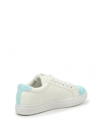 Женские белые кожаные кеды от Catisa