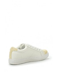 Женские белые кожаные кеды от Catisa