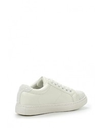 Женские белые кожаные кеды от Catisa