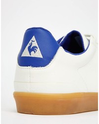 Мужские белые кожаные кеды от Le Coq Sportif