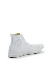 Женские белые кожаные кеды от Converse