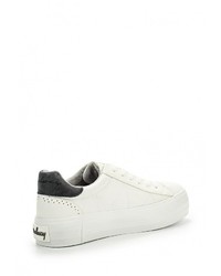 Женские белые кожаные кеды от Coolway