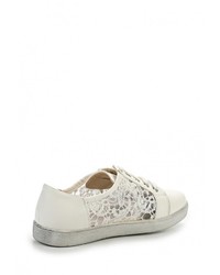 Женские белые кожаные кеды от Damerose