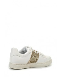 Женские белые кожаные кеды от Donna Moda