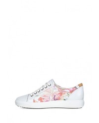 Женские белые кожаные кеды от Ecco