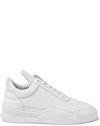 Мужские белые кожаные кеды от Filling Pieces