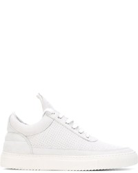 Мужские белые кожаные кеды от Filling Pieces