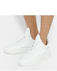 Мужские белые кожаные кеды от Filling Pieces