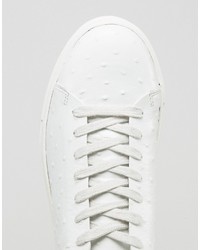 Мужские белые кожаные кеды от Selected