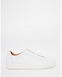 Мужские белые кожаные кеды от Selected