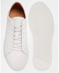 Мужские белые кожаные кеды от Selected