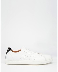 Мужские белые кожаные кеды от Selected