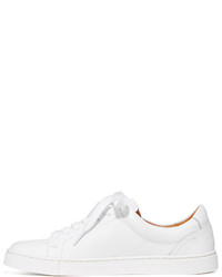 Женские белые кожаные кеды от Frye