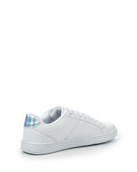 Женские белые кожаные кеды от Jennyfer