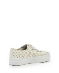 Женские белые кожаные кеды от Kylie