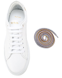 Женские белые кожаные кеды от Paul Smith