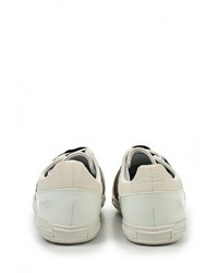 Женские белые кожаные кеды от LOST INK