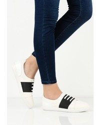 Женские белые кожаные кеды от LOST INK