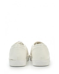 Женские белые кожаные кеды от LOST INK