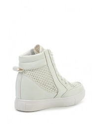 Женские белые кожаные кеды от Martin Pescatore