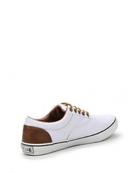 Женские белые кожаные кеды от Mustang