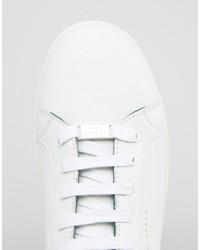 Мужские белые кожаные кеды от Ted Baker