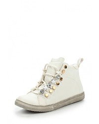 Женские белые кожаные кеды от Playgirl