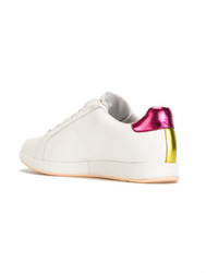 Женские белые кожаные кеды от Paul Smith