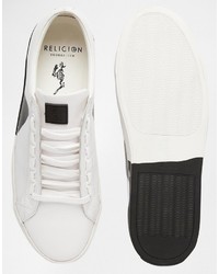 Мужские белые кожаные кеды от Religion