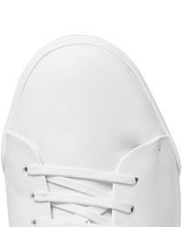 Мужские белые кожаные кеды от Moncler