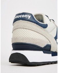 Мужские белые кожаные кеды от Saucony