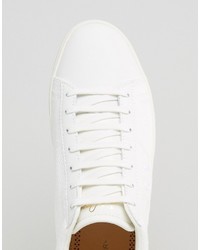 Мужские белые кожаные кеды от Fred Perry