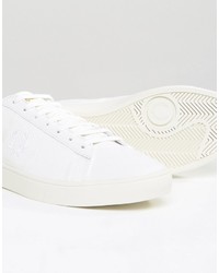 Мужские белые кожаные кеды от Fred Perry