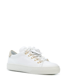 Женские белые кожаные кеды от Tod's