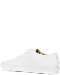 Мужские белые кожаные кеды от Common Projects